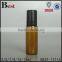 15ml 18ml 20ml glass roller bottle orange color glass roller bottle olive oil stainless steel ball glass roller bottle