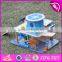 2017 new products children parking toy wooden toy garage set W04B048