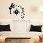Latest decorative wall mirror clock sticker decoration, sitting room Three-dimensional butterfly angel mirror wall stickers