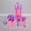 2016 new fashion kids furniture toy plastic castle play set