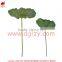 Artificial PU green lotus leaf for floral arrangement and garden decoration