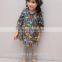 Girls Ruffles Mushroom Print Dress Cute Baby Neck Trimmed With Fall Party Clothes