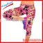 Custom printed ladies workout legging,yoga active wear women capri pants