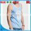  china custom wholesale men polyester screen printed low cut tank tops for sale