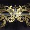 Black silver white Gold Metal Italy Venetian Mask Masquerade Rhinestones Filigree Butterfly