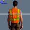 Fashion flashing led waistcoat 100% polyester security hi vis vest