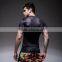 Mens heat transfer printing quick-dry gym shirt men fitness wear