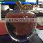 Optical K9 Crystal Round-polished Apple with Stand for Business Souvenirs;Decorative Luxuriant Apple Award Paperweight