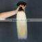 Factory wholesale price two tone ombre colored hair weave bundles
