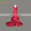 Custom Made V Neckline Ruch Satin Girls African Patterns Mermaid Prom Dress