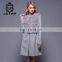 Fine Workmanship Custom Design Cashmere Coat Women Ladies White Long Wool Coats