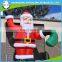 HI CE standard say hello giant inflatable santa claus with gift