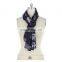 Factory Price Burnout Print Velvet Square Scarf Neck Wear For Mid-aged Women