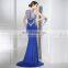 2017 Latest Design Mermaid Royal Blue Embroidered Evening Dresses LX381