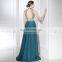 Gorgeous High Neckline Open Back Beaded Prom Dress Long Prom Dresses LX375