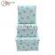 Square Fabric Covered Cardboard Storage Box Organizer