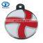 custom colored Finland flag dog tag