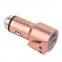 2 port usb car charger metal 4.8a fast car charger  with belt cutter and saft hammer