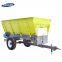 Small scale farm tractor drive granular fertilizer drop spreader truck