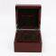 Top sell dark red wooden paper watch box luxury glossy painted wooden men watch gift box with the factory price