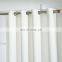 Triple layer pure white color thermal plain blackout window panel curtain for living room