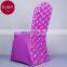 Rose hotel elasticity polyester fiber Removable Solid Color Ruffled dining chair cover,size custom made