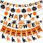 Customized ornaments--Halloween & Christmas felt witch, ghost banner