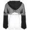 Hot Wholesale Women's Ladies Sexy Printed Long-sleeved Solid Short Mesh T-shirt