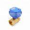 2way mini motor electric stainless steel brass BSP NPT motorized flow control valve 12V electric actuator ball valve