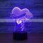 Love Heart 3D Illusion Night Lamps Romantic Valentine Gift 7 Colors Atmosphere Table Light for Lover Wedding Anniversary