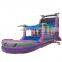 Purple Marble Tropical Paradise Water Slip and Slide Backyard Commercial Inflatable Slip n Slide for Kids and Adult