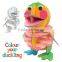 DIY Kids toy Educational toy 3D Paper Animal Duckling Duck Activity Kit 3d Puzzle