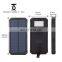 Outdoor 10000mAh solar energy portable mobile power bank waterproof solar power supplier