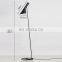 Modern Iron Adjustable Shade Stick Floor Lamp With Reading Light