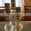 Oval Glass Mirror Wedding Party Table Decorations Centerpieces - 4 PCS
