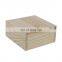 Factory direct cheap big custom unfinished wooden box art set