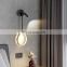 New Design Multifunction  Round Metal Wall Lights Black Personality Spotlight Wall Lamp