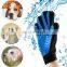 HY dog grooming glove removes hair pet accessories cat brush for animals with breathable hand back