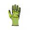 HANDLANDY durable black Cut Resistant TPR machine nitrile work coated dipping Working Gloves