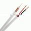 RG6  White Siamese Plenum Coax Cable, 1000 ft. RG6 with power