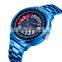 New SKMEI 9217 Hollow Rotating Dial Quartz Watch Men Stainless Steel Wristwatches