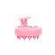 YOUMAY Round Detangling Hair Silicone Shampoo Massage Brush Hair Comb Massage Brush