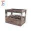 Custom stackable Multipurpose storage natural handmade wooden wine crate