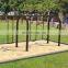 Outdoor Metal Swing Steel Garden Four Seats swing sets for toddler