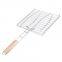 Wholesale BBQ Tool Set Barbecue Accessories Stainless Steel Removable BBQ Charcoal Grill Basket BBQ Vegetable Mesh