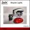 ABS and PP material 5 front and 5 rear bike light