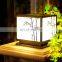 Hot Selling Outdoor Solar Post Lamp Garden Decor Pillar Fence Lighting For Main Gate Garden Landscape LED Column Light