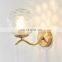 2022 New design Night Light Motion Frame Ribbed Glass Marble Looks Led Wall Lamp For Home Bedroom Livingroom Hotel