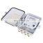 Wall mount ODF ODB white NAP solid ODP patent design IP65 ABS 12 core fiber distribution box
