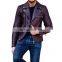 Men Red Leather Jacket  Hot Selling Product on 